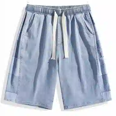 FIDO DIDO Retro Checkered Denim Shorts