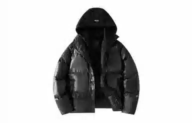 大卫贝肯 美式高街学院风宽松休闲加厚外套连帽假两件保暖棉服 男女同款