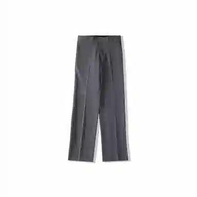 我是大卫 直筒开叉高级感韩版西裤拖地百搭垂感休闲裤 男女同款