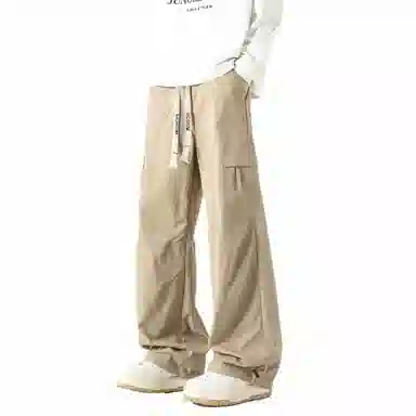 大卫贝肯 美式高街复古基础款纯色运动百搭工装裤 男女同款