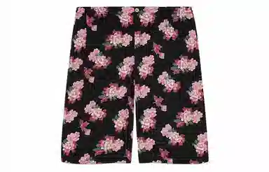 Gucci Peony Print Silk Shorts