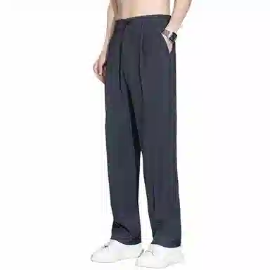 顶峰保罗 纯色垂感薄款舒适直筒休闲裤 男女同款