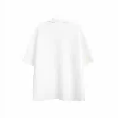 物质公式 高街透气纯色基础简约百搭大气宽松短袖衬衫 男女同款