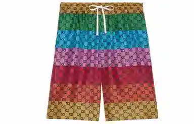 GUCCI Multicolor Silk Shorts