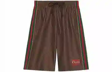 Gucci SS21 Silk Shorts Brown