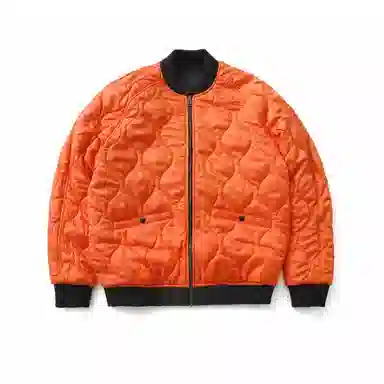 实年服工  两面穿夹棉工装飞行休闲户外机能保暖棒球服 男款 黑色