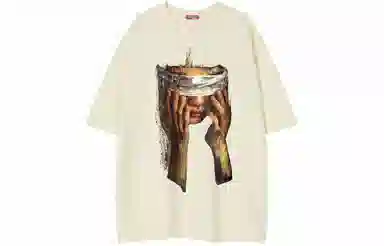REXSHION Vintage Streetwear Painted T-Shirt