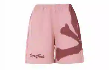 Travis Scott x mastermind JAPAN Cactus Jack Skull Shorts Mauve