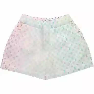 Louis Vuitton SS22 Gradient Logo Shorts White