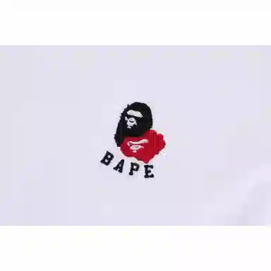 A BATHING APE Logo Crewneck T-Shirt