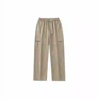 乱步 宽松直筒纯棉多口袋休闲裤 男女同款