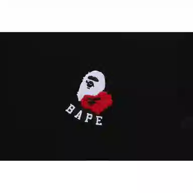 A BATHING APE Logo Crewneck T-Shirt