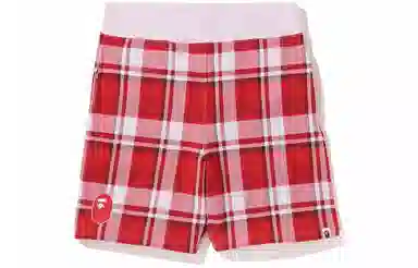 BAPE Check Gift Sweat Shorts