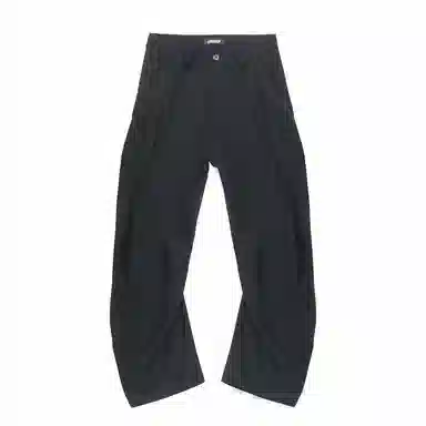 URS GGON Basic Loose Fit Pants Black