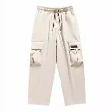 【dme】 纯色时尚大口袋设计感舒适简约户外机能风百搭宽松垂感休闲直筒工装裤 男女同款