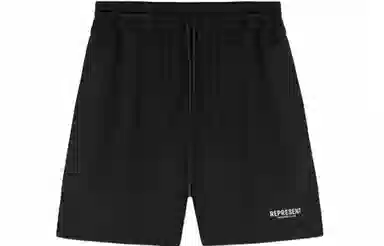 REPRESENT SS22 Logo Print Shorts Black