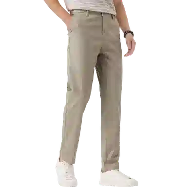 红豆 凉感棉质挺括舒适轻薄长裤西裤休闲裤 男款