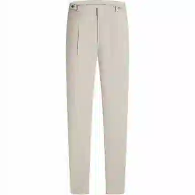 九牧王男裤专家 百搭潮流时尚商务简约休闲锥形纯色西装裤 男款