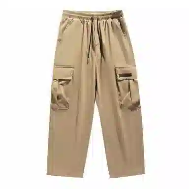 【dme】 纯色时尚大口袋设计感舒适简约户外机能风百搭宽松垂感休闲直筒工装裤 男女同款