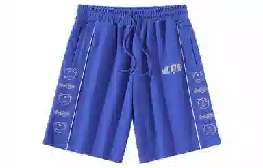 LAMLICKA Waffle Shorts Blue
