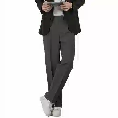 顶峰保罗 基础款直筒百搭高街宽松垂感休闲西装裤 男女同款