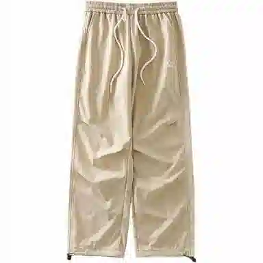 杜克恩 纯色中腰宽松冲锋裤 男款