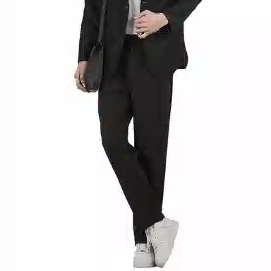 顶峰保罗 基础款直筒百搭高街宽松垂感休闲西装裤 男女同款