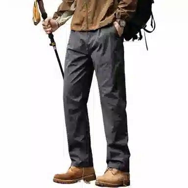 格蓝鹿 薄款垂感慵懒潮牌宽松透气凉感直筒休闲裤英伦美式版型天花板户外速干透气工装裤 男女同款