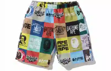 BAPE Classic Logo Beach Shorts