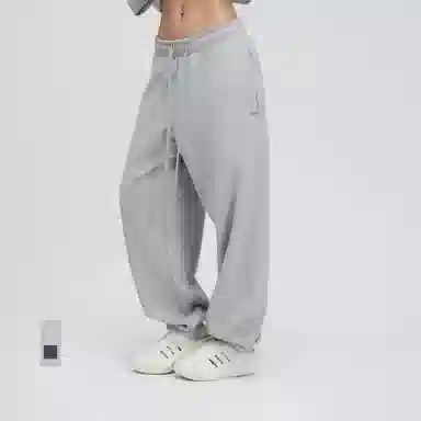 无畏东方 宽松束脚裤宽松极简纯色休闲裤 男女同款