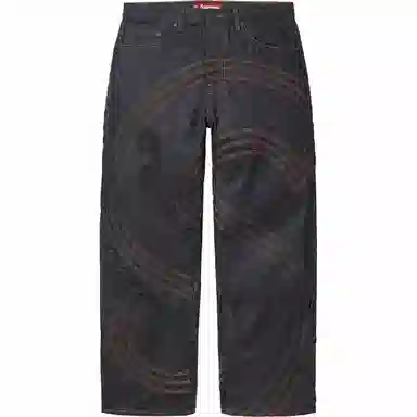Supreme SS25 S Logo Rigid Baggy Jean Indigo