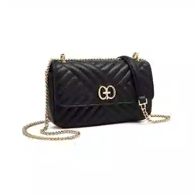 老人头 时尚高级感气质菱格通勤百搭 合成革 斜挎单肩包 女款 多色