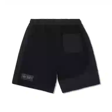 中国李宁 舒适简约百搭宽松运动短裤 男款 黑色