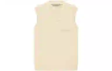 Fear of God Essentials FW22 Womens V Neck Vest Egg Shell V
