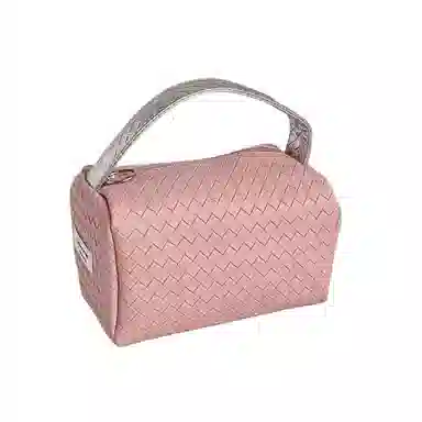 馨枕居 银粉拼色编织纹小包包