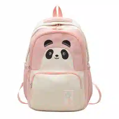 恒源祥 可爱熊猫学生 尼龙 双肩包 女款 多色