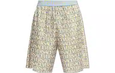Versace SS23 Colorblock Logo Swim Shorts