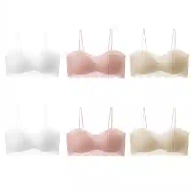 俞兆林 聚拢小胸显大无痕防外扩无钢圈提拉收副乳防下垂文胸 女款 组合装