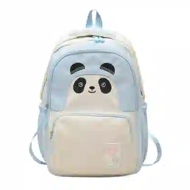 恒源祥 可爱熊猫学生 尼龙 双肩包 女款 多色
