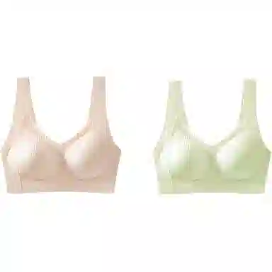 俞兆林 透气无痕小胸聚拢上托防下垂软支撑无钢圈收副乳文胸 女款 组合装