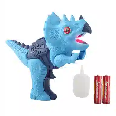 咕轹 恐龙喷雾枪 仿真霸王三角龙模型 玩具