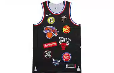 Supreme x Nike NBA Teams Authentic Jersey Black NBA