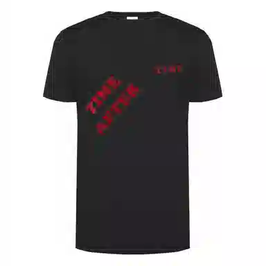 Saint Laurent Logo Embroidered T-Shirt Black