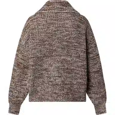 LOUIS VUITTON Zip-Up Shawl Collar Cardigan