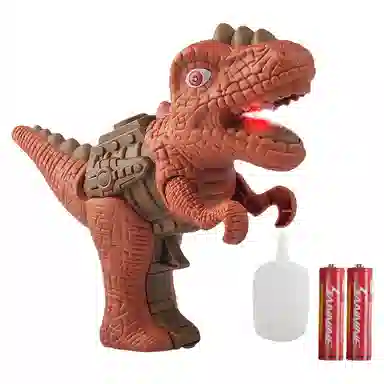 咕轹 恐龙喷雾枪 仿真霸王三角龙模型 玩具