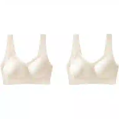 俞兆林 透气无痕小胸聚拢上托防下垂软支撑无钢圈收副乳文胸 女款 组合装