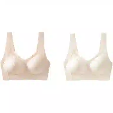 俞兆林 透气无痕小胸聚拢上托防下垂软支撑无钢圈收副乳文胸 女款 组合装