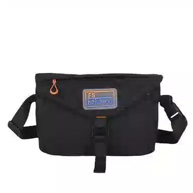 恒源祥 日系工装通勤百搭休闲 尼龙布 轻便小方包手机包户外潮单肩斜挎包 常规 男女同款情侣款 黑色