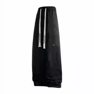 敦煌博物馆 美式潮流基础款松紧系带铆钉户外出行简约百搭宽松直筒垂感大码休闲裤 男女同款