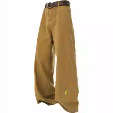 普鲁士多特蒙德 美式高街风纯色基础款水洗纯棉日系工装宽松拼接直筒阔腿休闲裤 男女同款